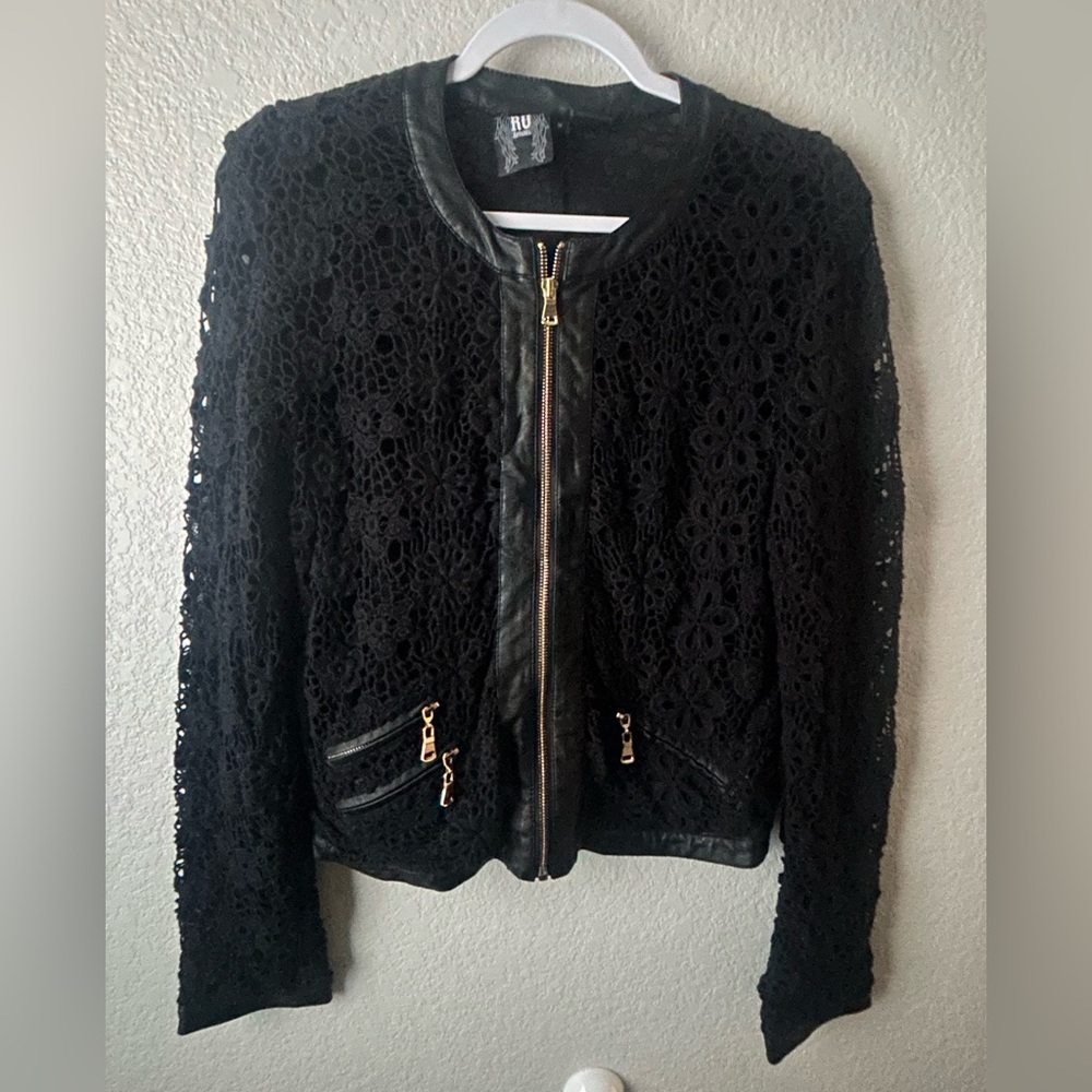 RU Apparel crochet jacket‎ top women’s M